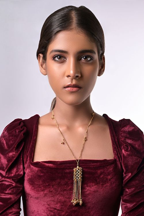Miharu Tulip Radiance Brass Necklace Miharu Crafts Miharu Tulip Radiance Brass Necklace Miharu Crafts