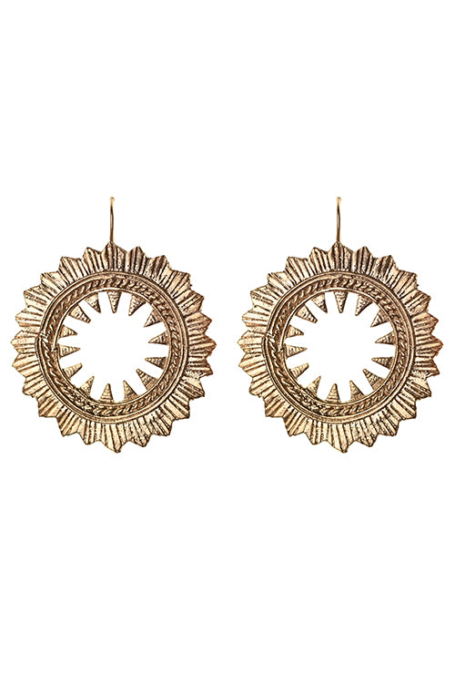 dokra brass earrings