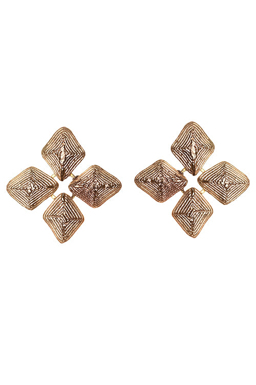 handmade brass earrings