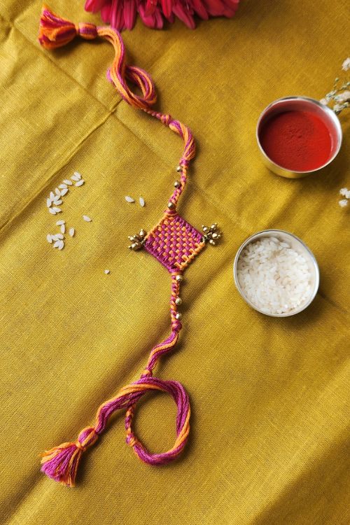 Miharu Handmade Thread Rakhi RH019