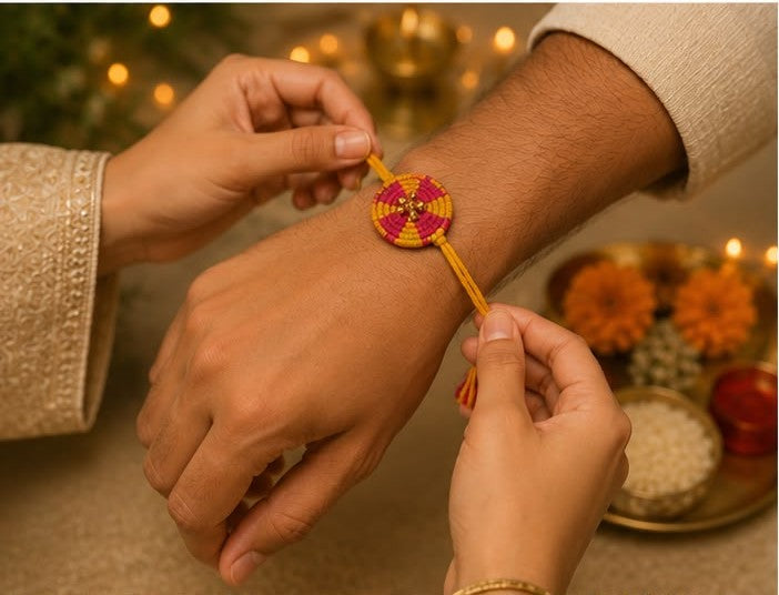 Miharu Taana·Baana | Chakra Handwoven Rakhi
