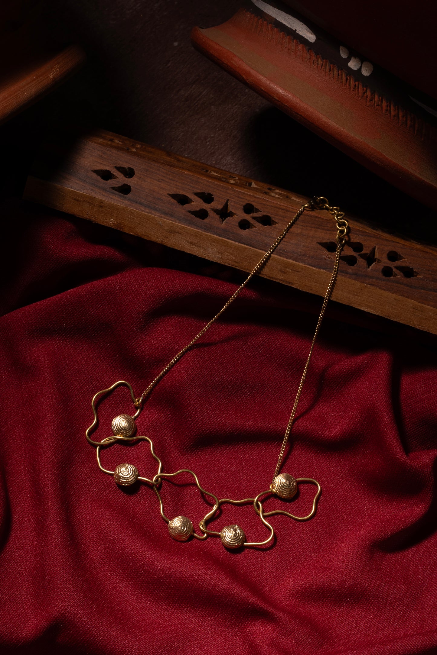 Miharu Charita Dhokra Necklace