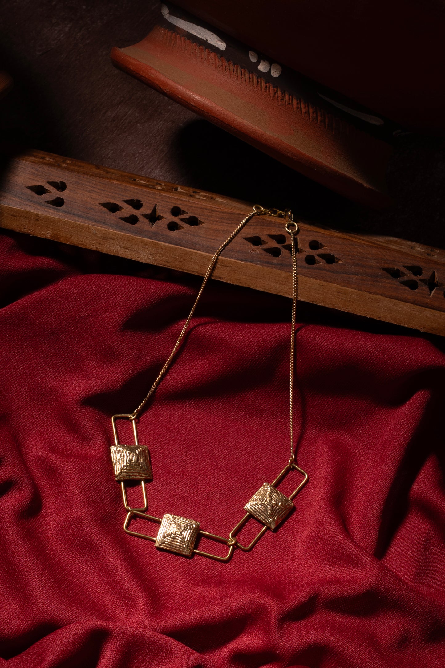 Miharu Reva Dhokra Necklace