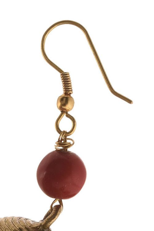 Bharani Coral Beaded Earrings