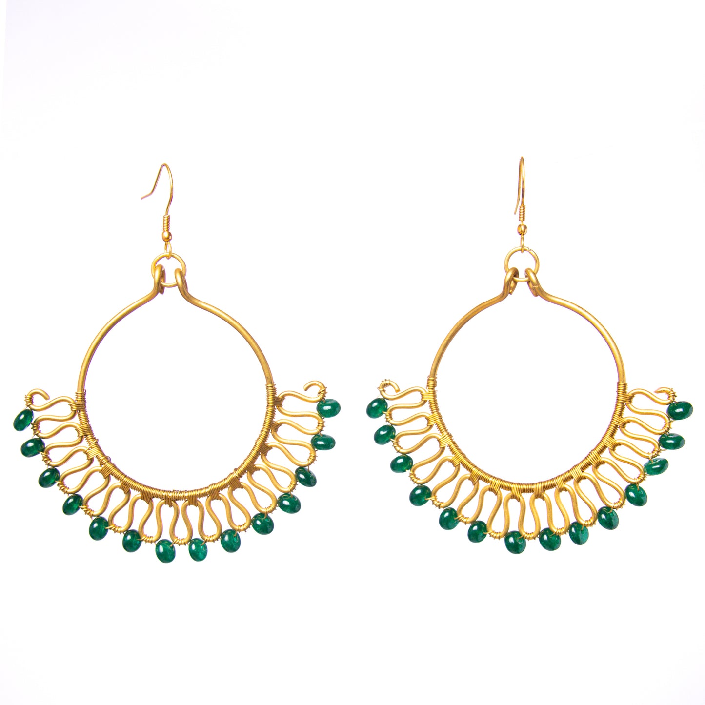 Circular Wire Wrap Earrings EB14