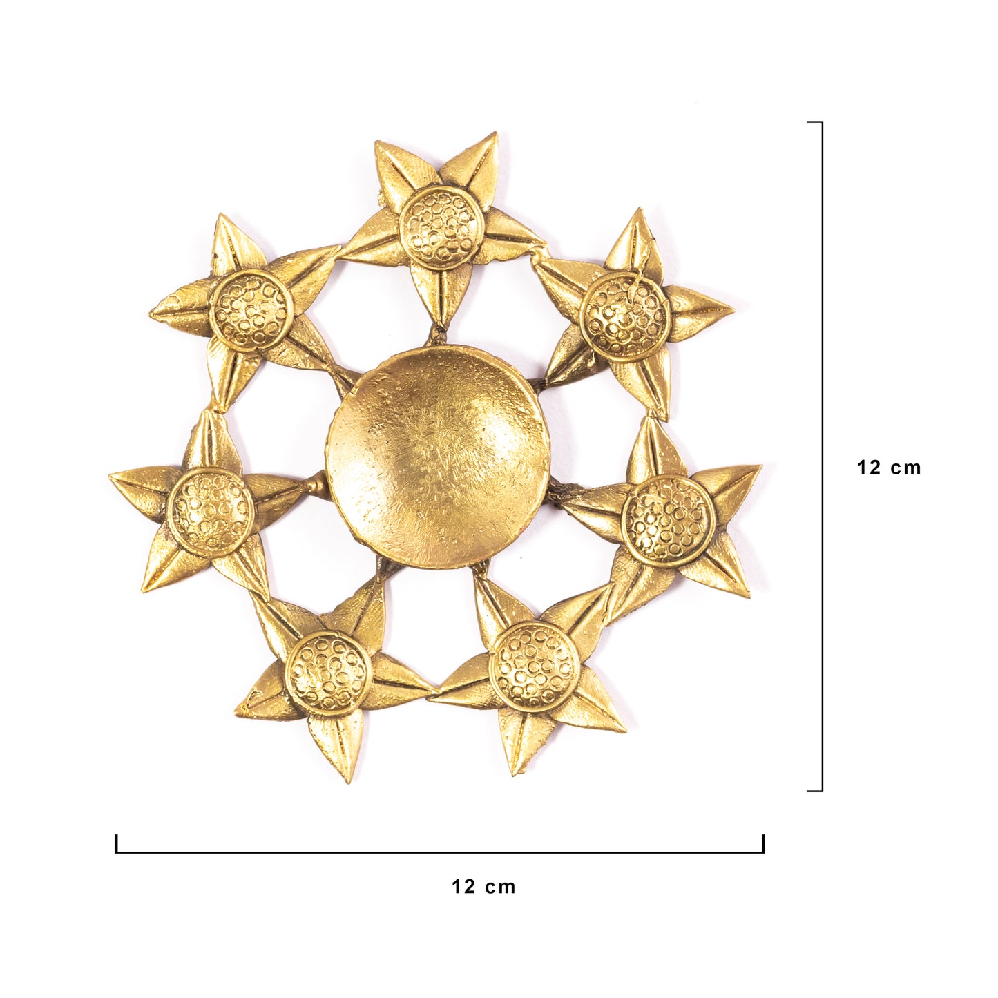 Dhokra Floral Candle Stand