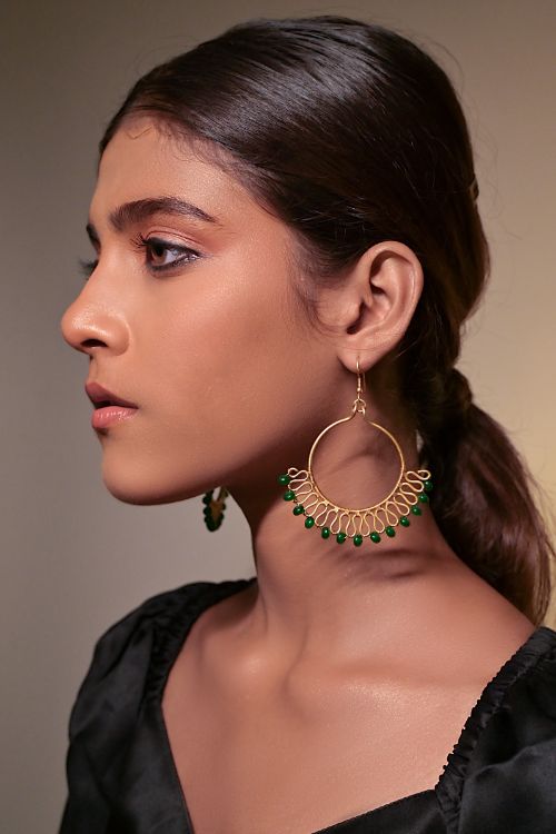 Circular Wire Wrap Earrings EB14