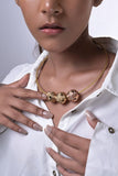 Miharu Majestic Motifs Brass Necklace