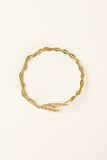 Miharu Shimmer Twisted Brass Bracelet