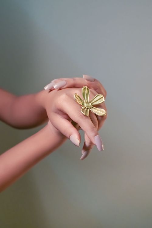 Dhokra Flower Finger Rings