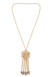 Miharu Orchid Elegance Brass Necklace