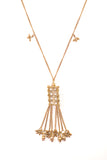 Miharu Tulip Radiance Brass Necklace