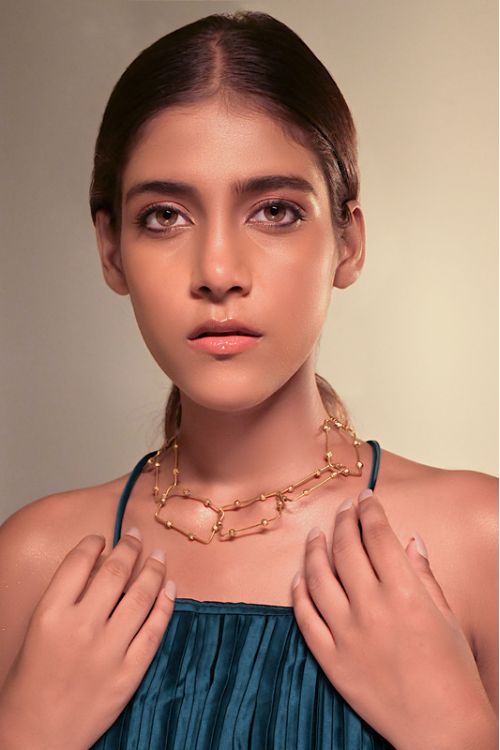Women wearing beautiful brass jewellery