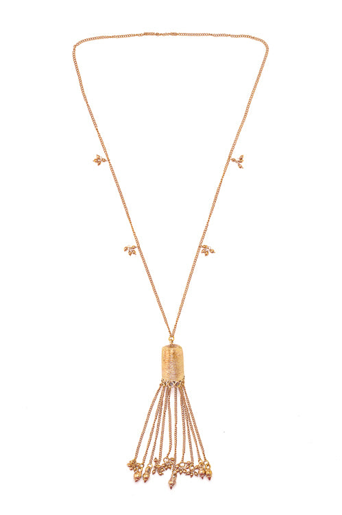 Miharu Royal Filigree Brass Necklace