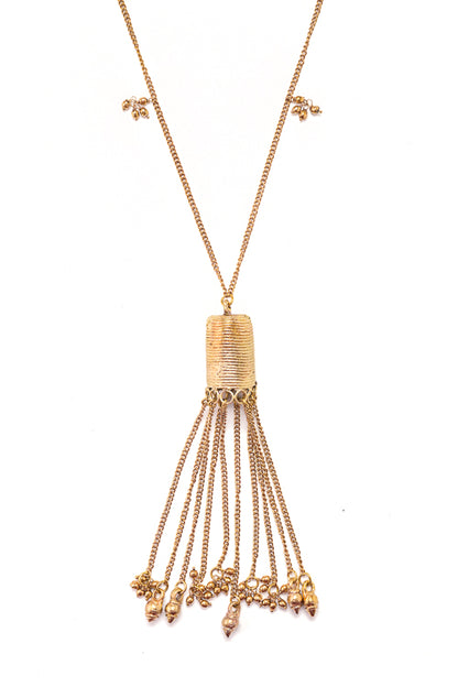 Miharu Royal Filigree Brass Necklace