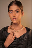 Miharu Embossed Beauty Brass Necklace