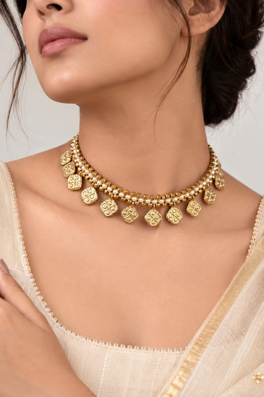 Miharu Dokra Charm Collar Legacy Necklace