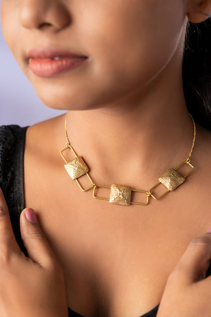 Miharu Reva Dhokra Necklace