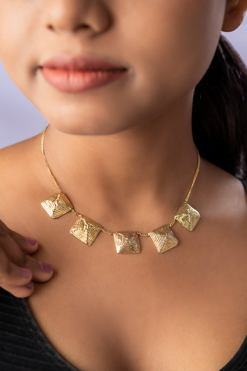 Miharu Vritti Dhokra Necklace