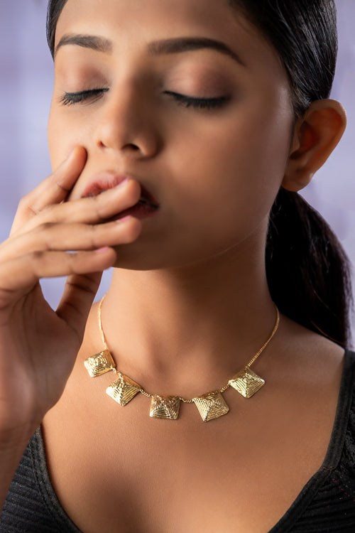 Miharu Vritti Dhokra Necklace
