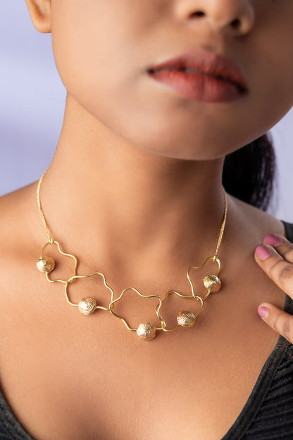 Miharu Charita Dhokra Necklace