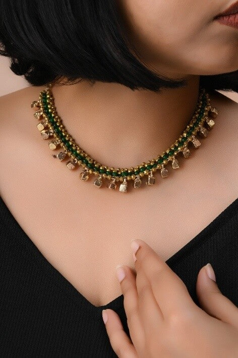 Miharu Meher Dhokra Necklace