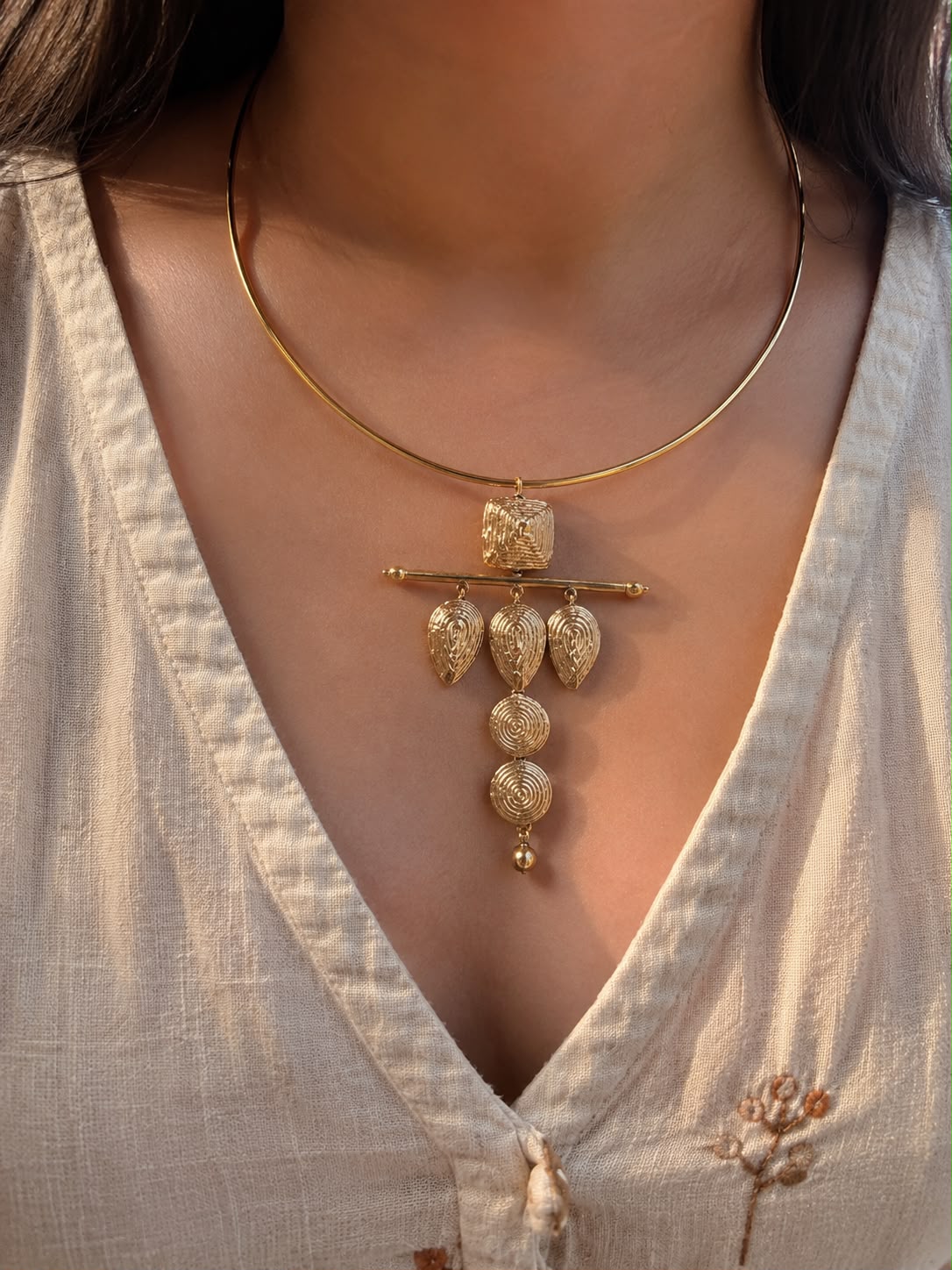 Miharu Mandira Dhokra Necklace