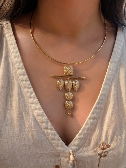 Miharu Mandira Dhokra Necklace