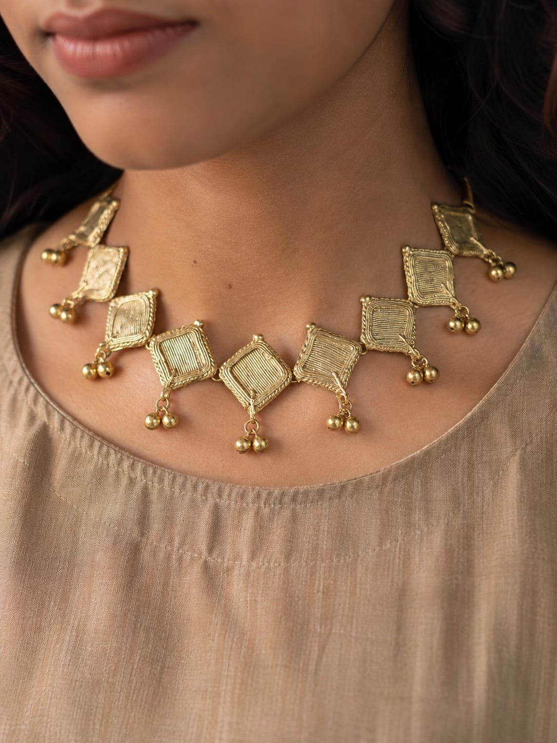 Miharu Prerna Dokra Necklace