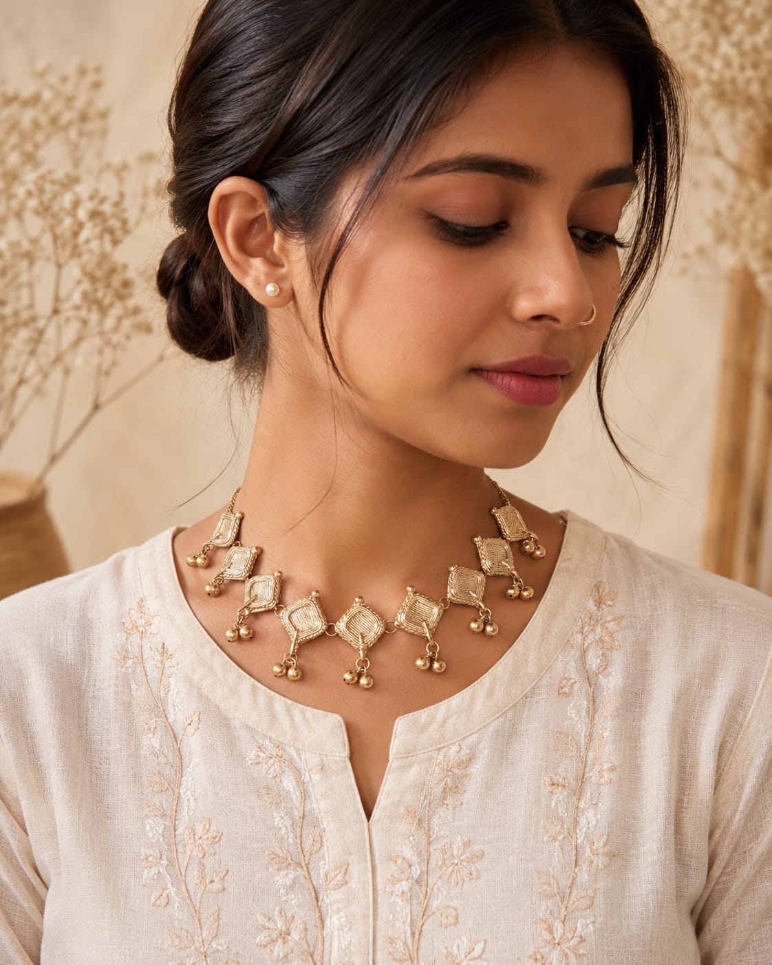 Miharu Prerna Dokra Necklace