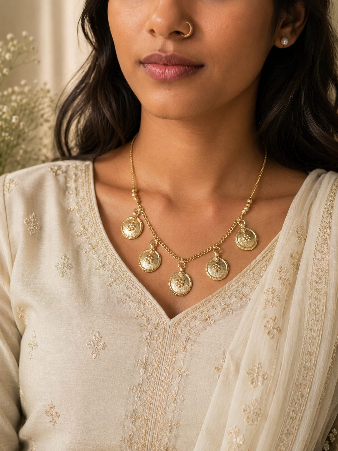 Miharu Panchika Dokra Necklace