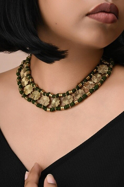 Dokra Handcrafted Thread Choker