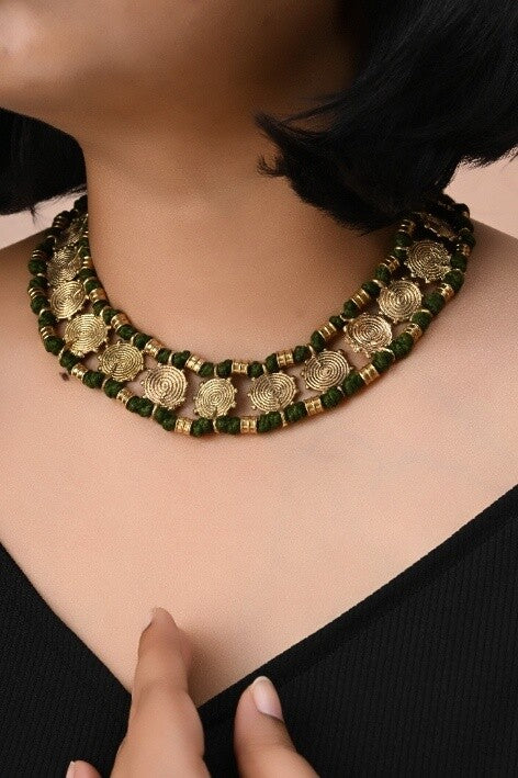 Dokra Handcrafted Thread Choker