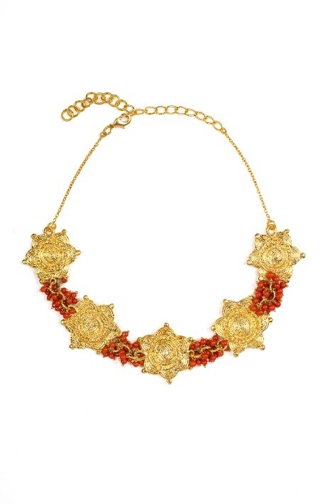 Miharu Sunehri  Beaded Necklace