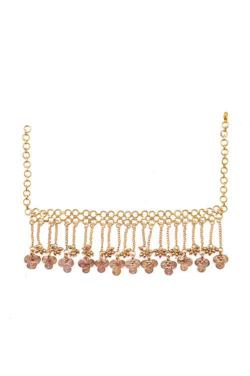 beautiful choker brass necklace