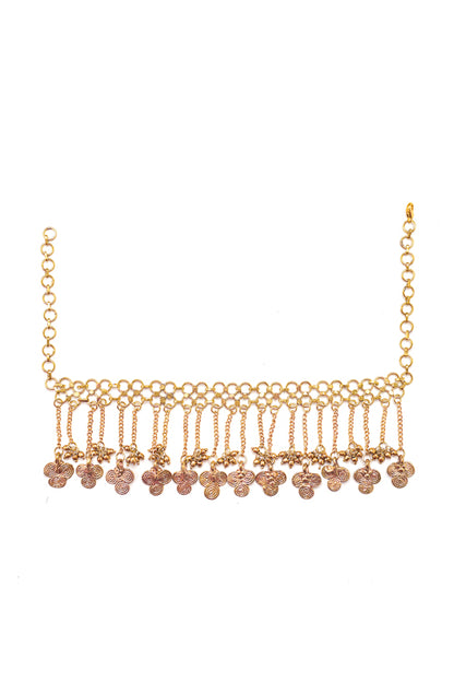 beautiful choker brass necklace