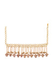Miharu Brass Jali Flower Drop Necklace