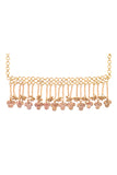 Miharu Brass Jali Flower Drop Necklace