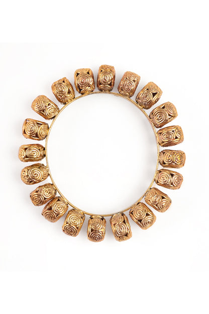 Miharu Brass Shimmering Handmade Bracelet