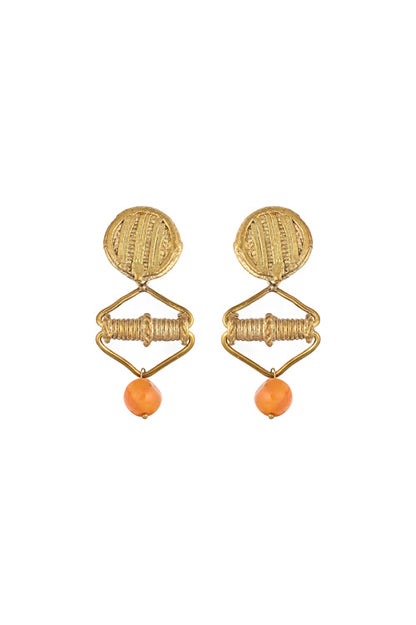 Miharu Dhokra Triangle stud