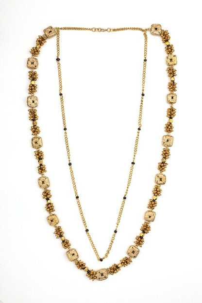 Miharu Dhokra Brass Layered Necklace