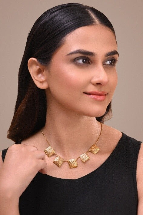 Miharu Vritti Dhokra Necklace
