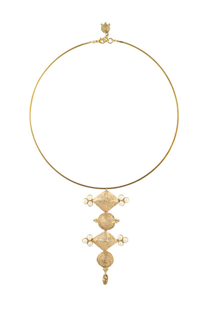 Bass beads hasuli necklace