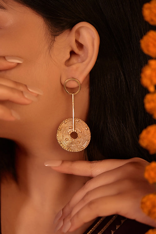 round dokra earring