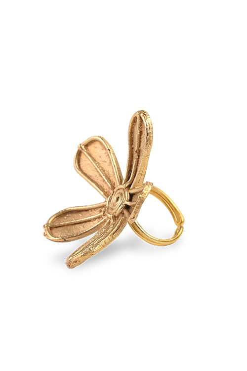 Dhokra Flower Finger Rings