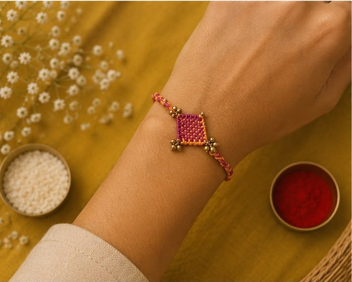 Miharu Taana·Baana | Aarambh Handwoven Rakhi