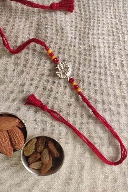 Miharu Handmade Thread Dokra Rakhi RH027