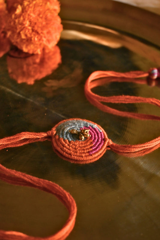 Miharu Handmade Thread Rakhi RH2403