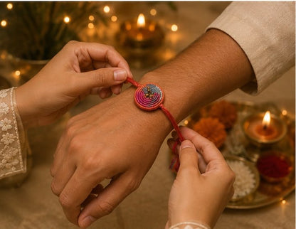 Miharu Taana·Baana |Leher Handwoven Rakhi
