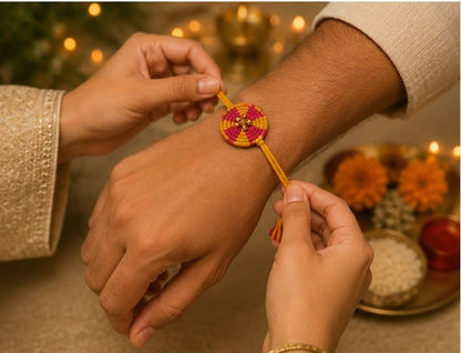 Miharu Taana·Baana | Chakra Handwoven Rakhi